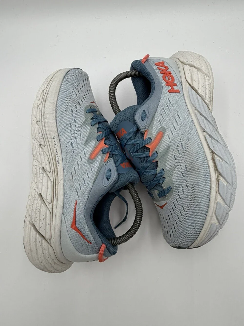 HOKA Gaviota 4 Women’s Size 7B Running Shoes Blue Orange Stability